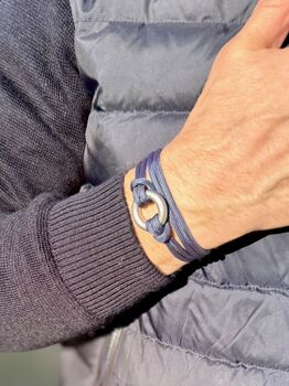 Green Paracord Vegan Cremation Urn Bracelet Memorial Keepsake For Ashes, 3 of 12