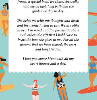 Super Mum Personalised Poem Print, 6 of 7