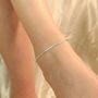 Pure Silver Slim Chain Silver Indian Payal Anklet, thumbnail 4 of 8