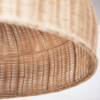 Natural Rattan Dome Pendant Light Shade, 5 of 5