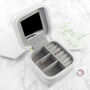 Personalised Animal Print White Travel Jewellery Case, thumbnail 5 of 6