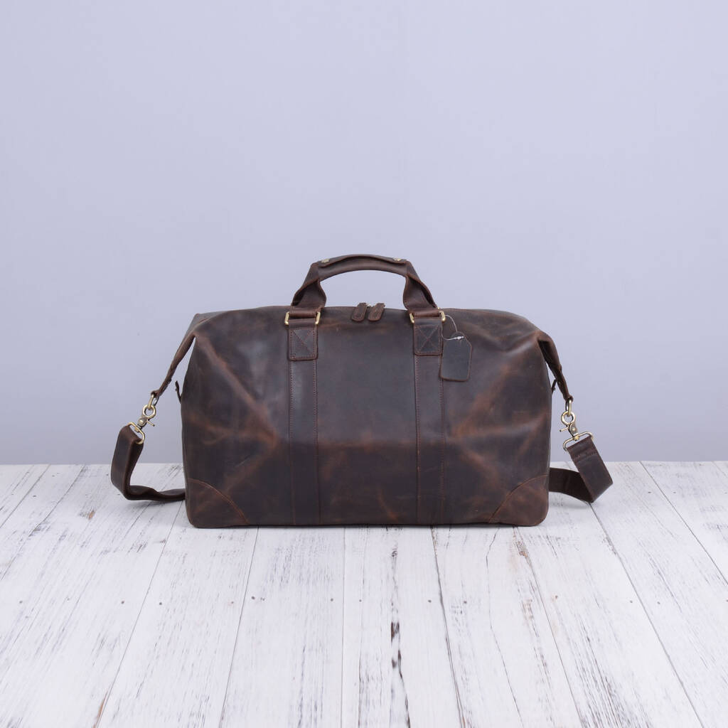 leather look holdall