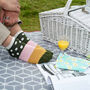 Mayfair Cream And Lux Taylor Turquoise Men Trainer Socks, thumbnail 4 of 5