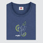 Mojito Heather Blue Organic T Shirt, thumbnail 2 of 8