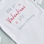 Personalised Our 1st Valentine's Day Bodysuit In White, thumbnail 2 of 3