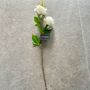 Artificial Soft Touch White Rose Stem, thumbnail 1 of 7