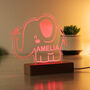 Personalised Baby Elephant Night Light, thumbnail 7 of 9