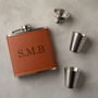 Personalised Hip Flask Gift Set For Men, thumbnail 8 of 8