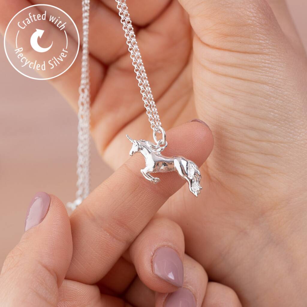 Unicorn Necklace With Personalised Message Card, 1 of 11