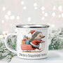Hedgehog On A Sleigh Christmas Mug, thumbnail 3 of 5