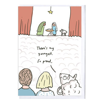 Funny Nativity Christmas Card, 2 of 2