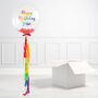 Personalised Rainbow Tassel Bubble Balloon, thumbnail 2 of 3