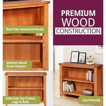 80cm H X 100cm W Solid Wood Standard Bookcase, 5 of 5