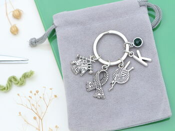 Personalised Knitting Keyring, 4 of 9