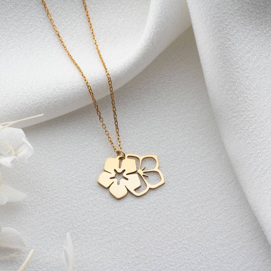 New Beginnings Sakura Blossom Necklace, 1 of 10