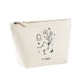 Libra Star Sign Zodiac Cosmetic Bag September October Birthday Gift, thumbnail 2 of 2