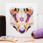 Mandala Badger Cross Stitch Kit, thumbnail 1 of 8