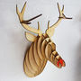 Wooden Christmas Stag Head / Rudolph, thumbnail 3 of 7