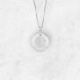 Personalised Scattered Sunflower Necklace In Silver, thumbnail 5 of 12