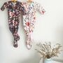 Organic Baby Sleepsuit Knotted Gown, thumbnail 8 of 9