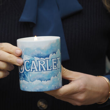 Personalised Winter Star Candle, 2 of 4