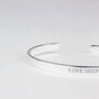 Personalised Cuff Bangle 925 Solid Silver, thumbnail 4 of 5