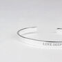 Personalised Cuff Bangle 925 Solid Silver, thumbnail 5 of 7