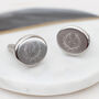 Personalised Initial Oval Cufflinks, thumbnail 1 of 6