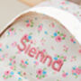 Personalised Ditsy Floral Print Mini Backpack, thumbnail 3 of 7