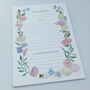 A5 Floral Positive Intention Lined Notepad, thumbnail 1 of 2