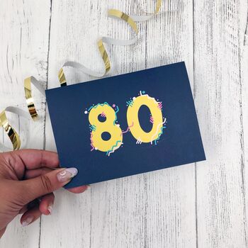80 Birthday Card, 5 of 5