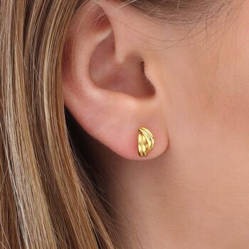 Sterling Silver Or Gold Plated Kiss Stud Earrings, 2 of 6