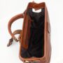 Small Tan Brown Doctor Bag Crossbody Handheld, thumbnail 6 of 7