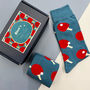 Personalised Men's Ping Pong Socks In A Box, thumbnail 3 of 8