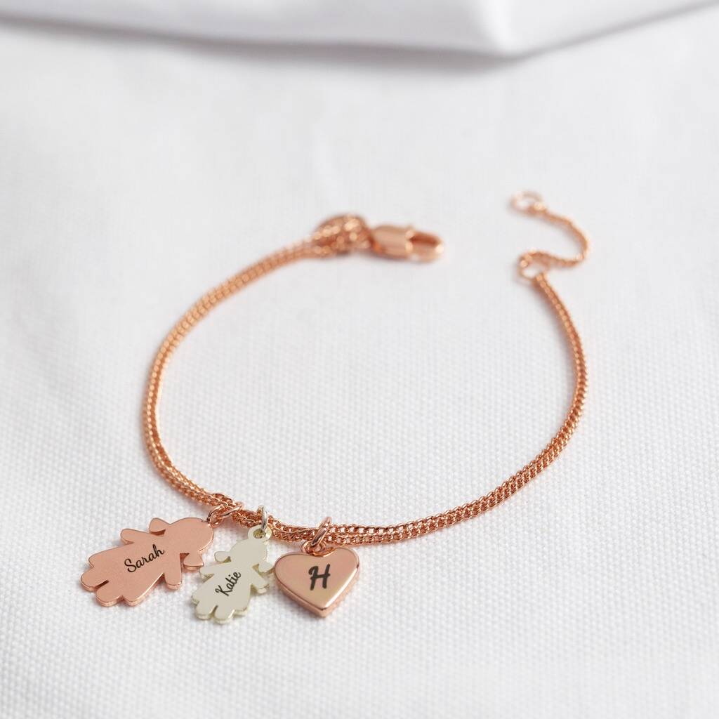 Personalised Female Family Bracelet By Lisa Angel