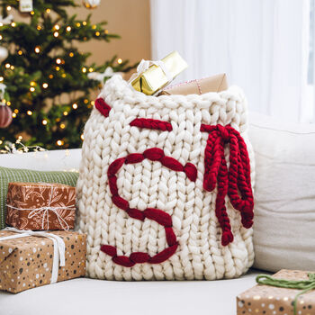 Personalised Jumbo Knit Santa Sack, 5 of 9