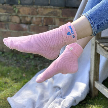 Personalised Summer Slipper Socks By Solesmith