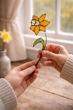 Spring Blooms Daffodil Everlasting Faux Glass Flower, 4 of 4