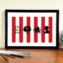Brentford Fc Gift 'Four Pubs' Griffin Park Print, thumbnail 1 of 4