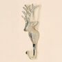 Set Of Three Silver Woodland Stag Wall Hooks, thumbnail 3 of 7