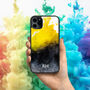 Personalised Black And Yellow Ink Art iPhone Case, thumbnail 1 of 2