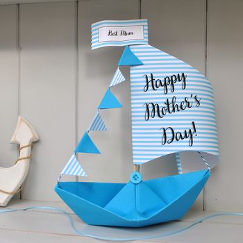 Personalised Mother's Day Sail Boat Card, 3 of 12