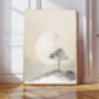 Japanese Moon Landscape Art Print, thumbnail 1 of 4