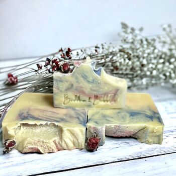 Soap Bar Small/Large With Rose Geranium Essential Oil Gift, 9 of 12