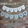 Personalised Embroidered Bunting Room Sign, thumbnail 5 of 6