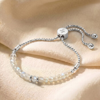 June Birthstone Moonstone Bracelet, 3 of 7