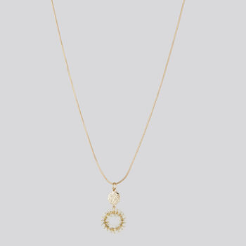 Navy Crystal Sunburst Necklace, 3 of 7