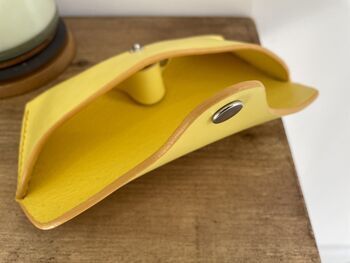 Personalised Yellow Leather Sunglasses Case, 10 of 12