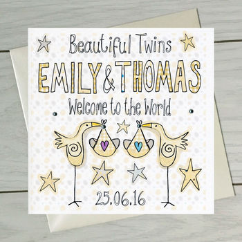 Personalised Twins Card, 2 of 2