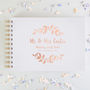 Floral Wedding Foiled Guest Book, thumbnail 1 of 7
